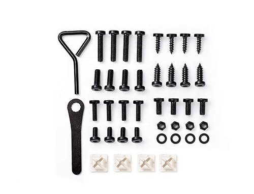 Rightcar Solutions Kit de tornillos de matrícula de alta calidad  Sujetadores antirrobo para matrícula  Tornillos de acero inoxidable a prueba de