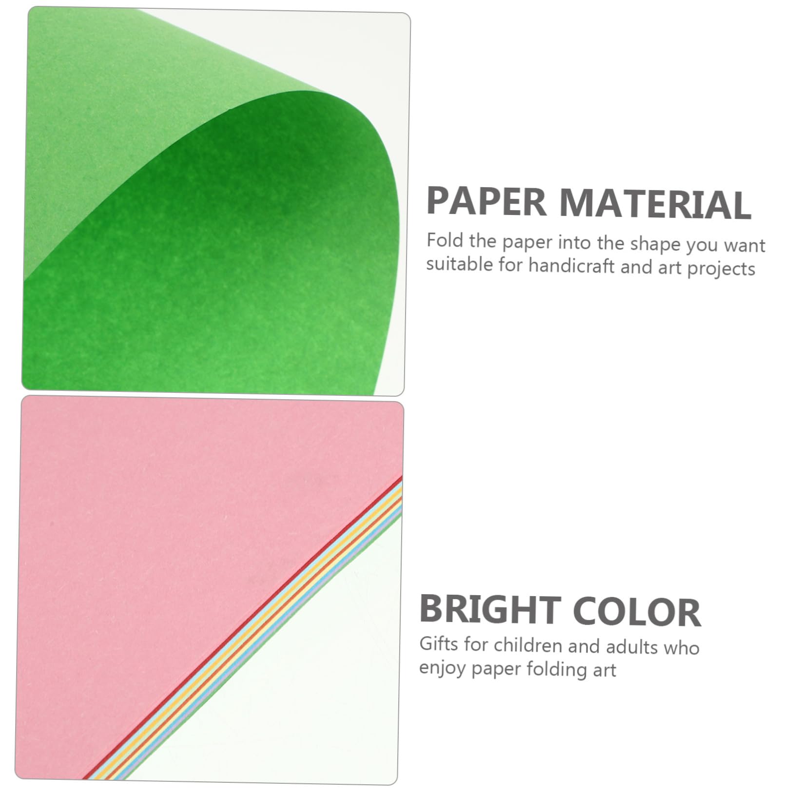 100 Pezzi Carta Colorata per Carta da e Origami Colori Misti per Lavoretti Creativi e Progetti DIY