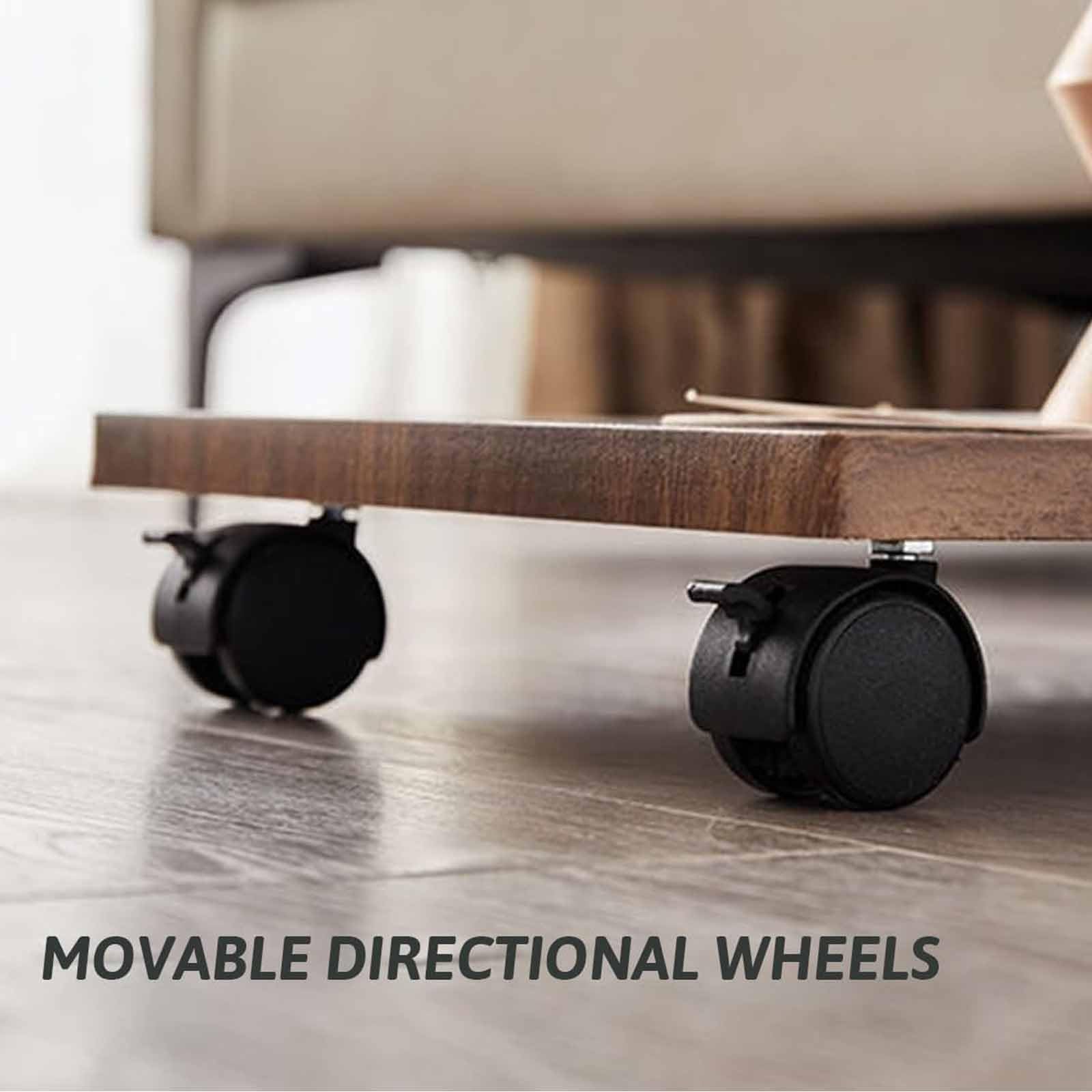 Mesita Auxiliar en Forma de C con Ruedas, Mesa Auxiliar Moderna para sofá y Cama, mesitas auxiliares pequeñas Que se Deslizan Debajo del sofá, sofá de Madera, Espacio para café