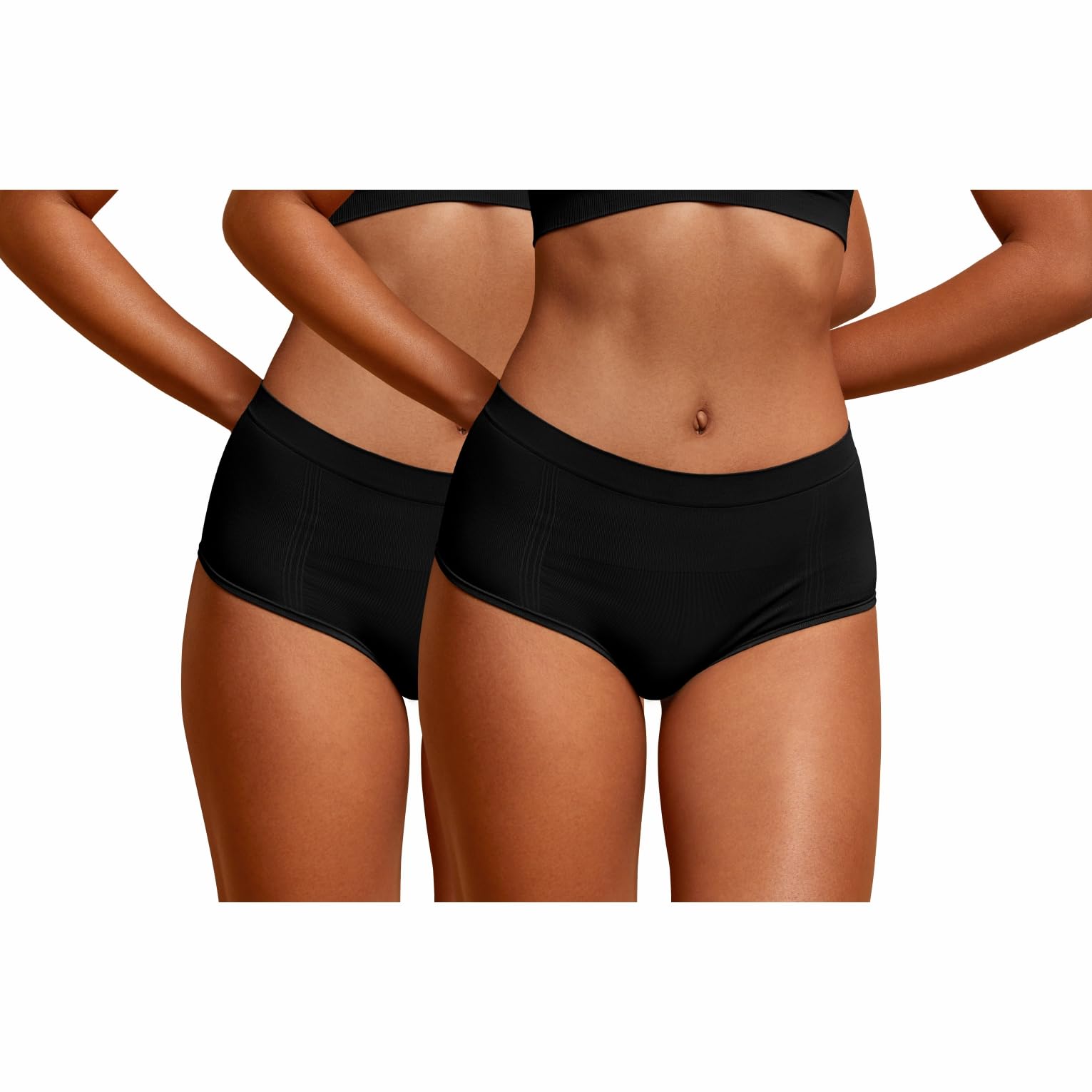 Caesarean Panty – Black-Black (XL) Pack of 2-image-23