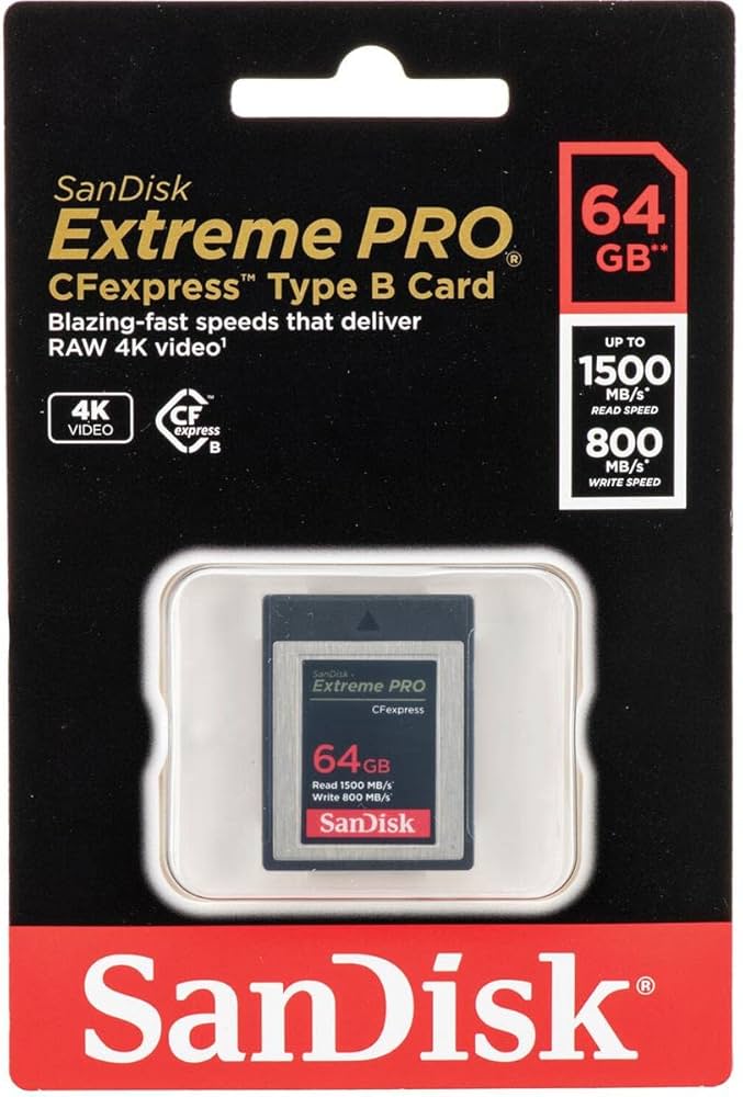 Amazon | SanDisk Extreme PRO 64GB CFexpress Type-B メモリー
