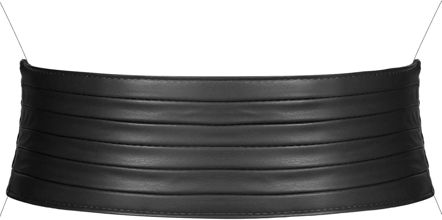 VONMELLI Elastic Wide Belts for Women Dresss Leather Stretchy Waist Belt Fashion Ladies Corset Belts