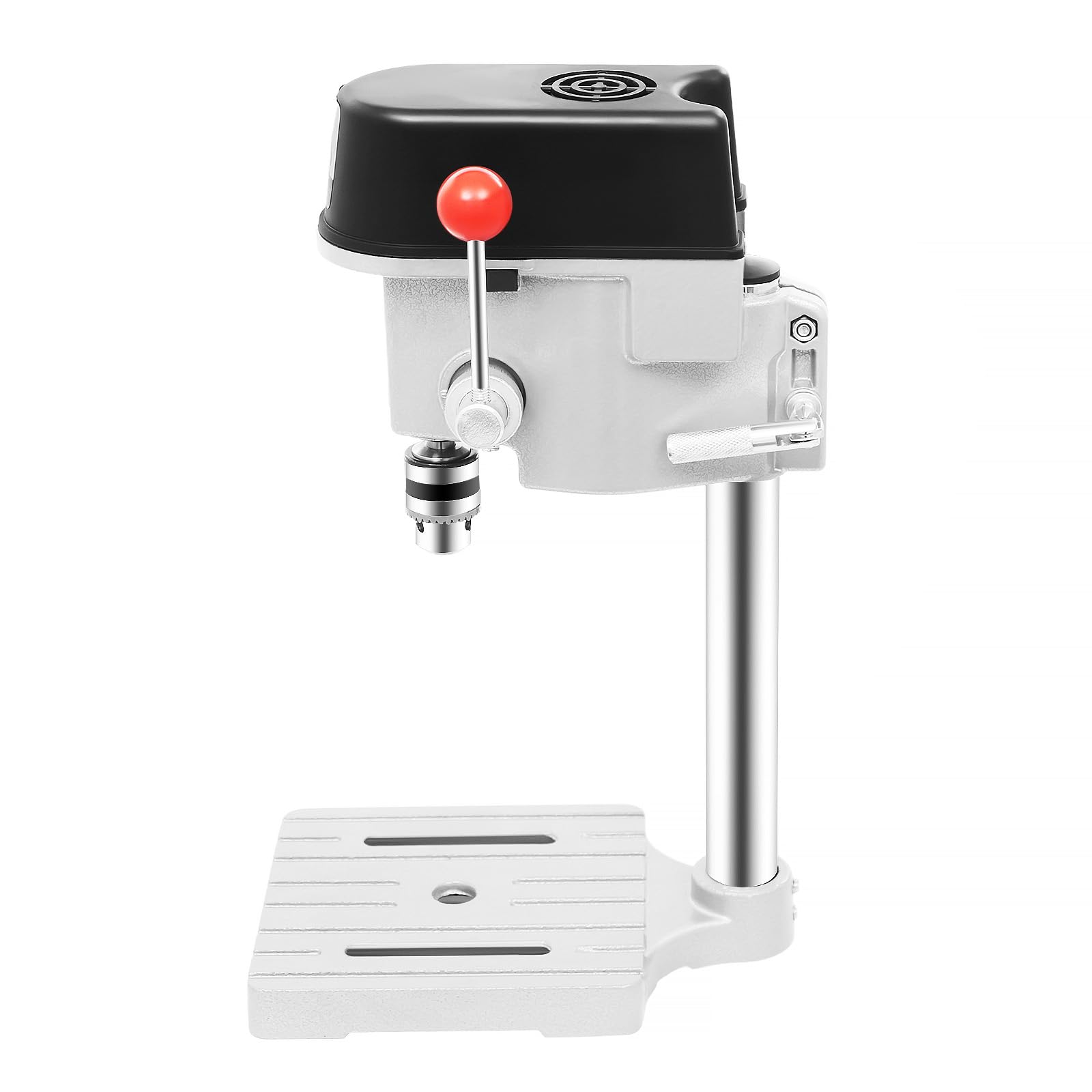 Taladro de columna de 220 V, 340 W, engranaje de 3 velocidades para madera, metal, plástico, taladro de mesa preciso para taller y bricolaje, mini taladro de pie con potencia comercial