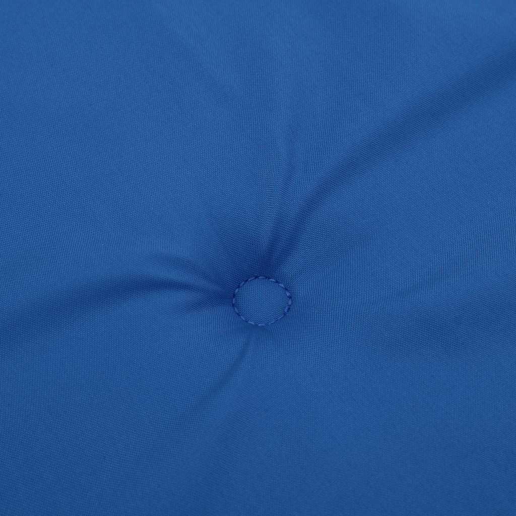 2 cuscini per sedia, in tinta unita, blu, 58 x 77 x 4,5 cm, in tessuto Oxford con elastico antiscivolo, lavabili, ergonomici, imbottiti, per sedie da giardino, sala da pranzo, ufficio