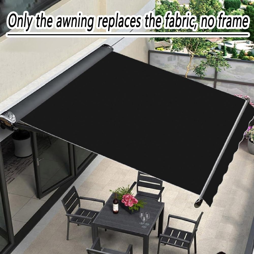 OPOLDBDMAC Markisen Ersatzstoff 3x2.5m Markisenbespannung Ersatzstoff Fertig Genäht Wasserdichter Einziehbarer Markisen-Ersatzstoff Für Terrasse Markise(Crimson,13x8.2ft (4mx2.5m)) Garden