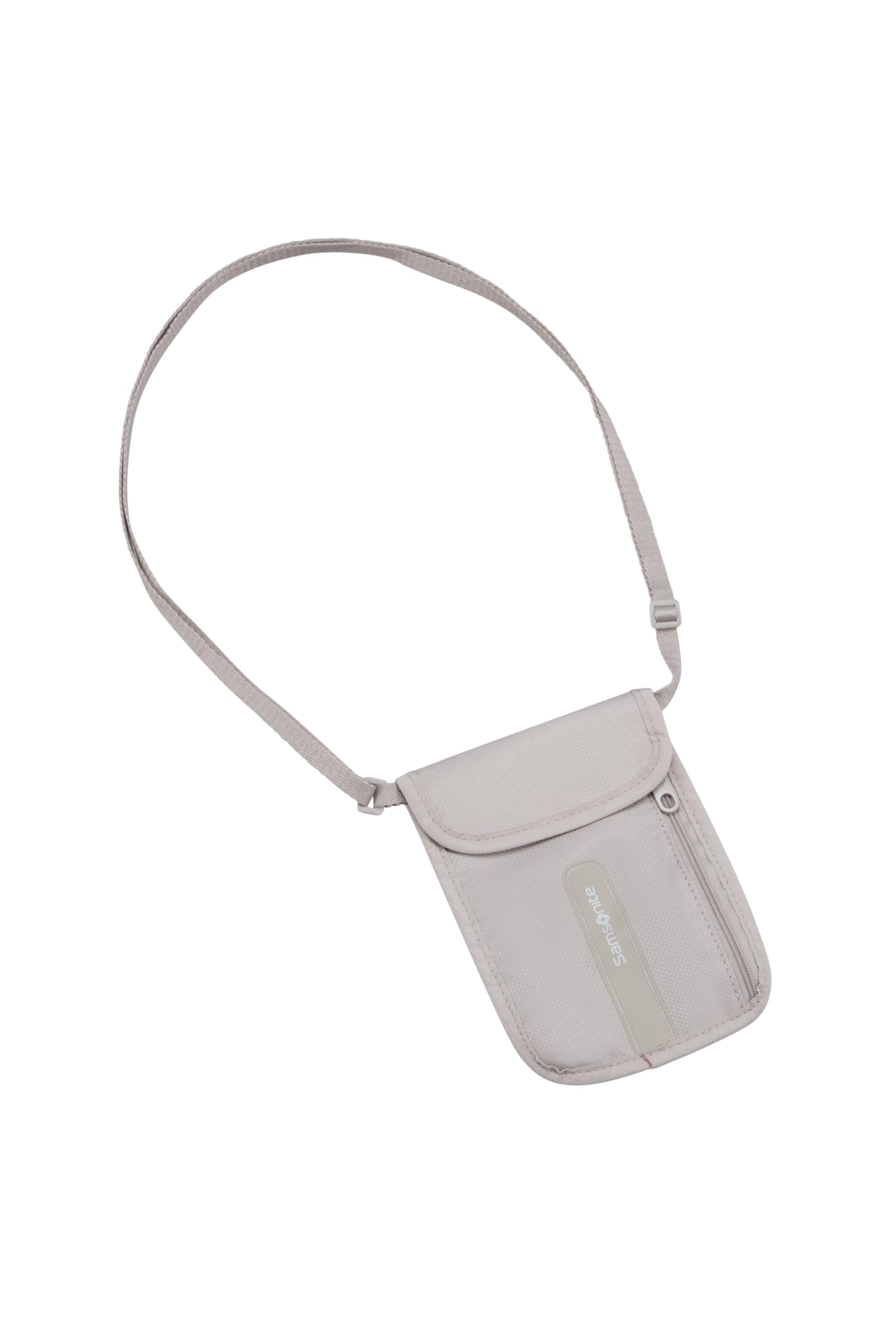 Samsonite TA Revolution RFID Neck Pouch, Safe and Compact, Portable Under Clothes, Travel Neck Pouch for Passport, Credit Cards and Cash, Grey (Eclipse Grey)