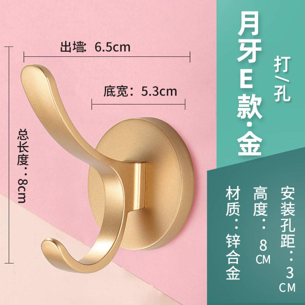 Crochet à manteau en métal WLLLO pour libérer l'espace au sol #B
