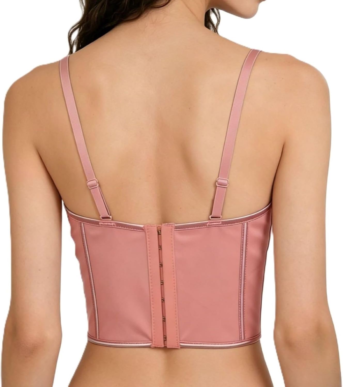 Women's Bustier Tops Handmade Floral Tassel Pearls Underwire Boned Adjustable Strap Push up Corset Top for Party