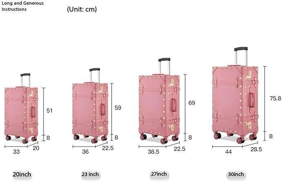 EYPKPL Portable Suitcase Leather Suitcase Large Expandable Luggage With Spinner Wheels Lightweight Carry On Luggage Hard Travel Suitcases Smooth to use