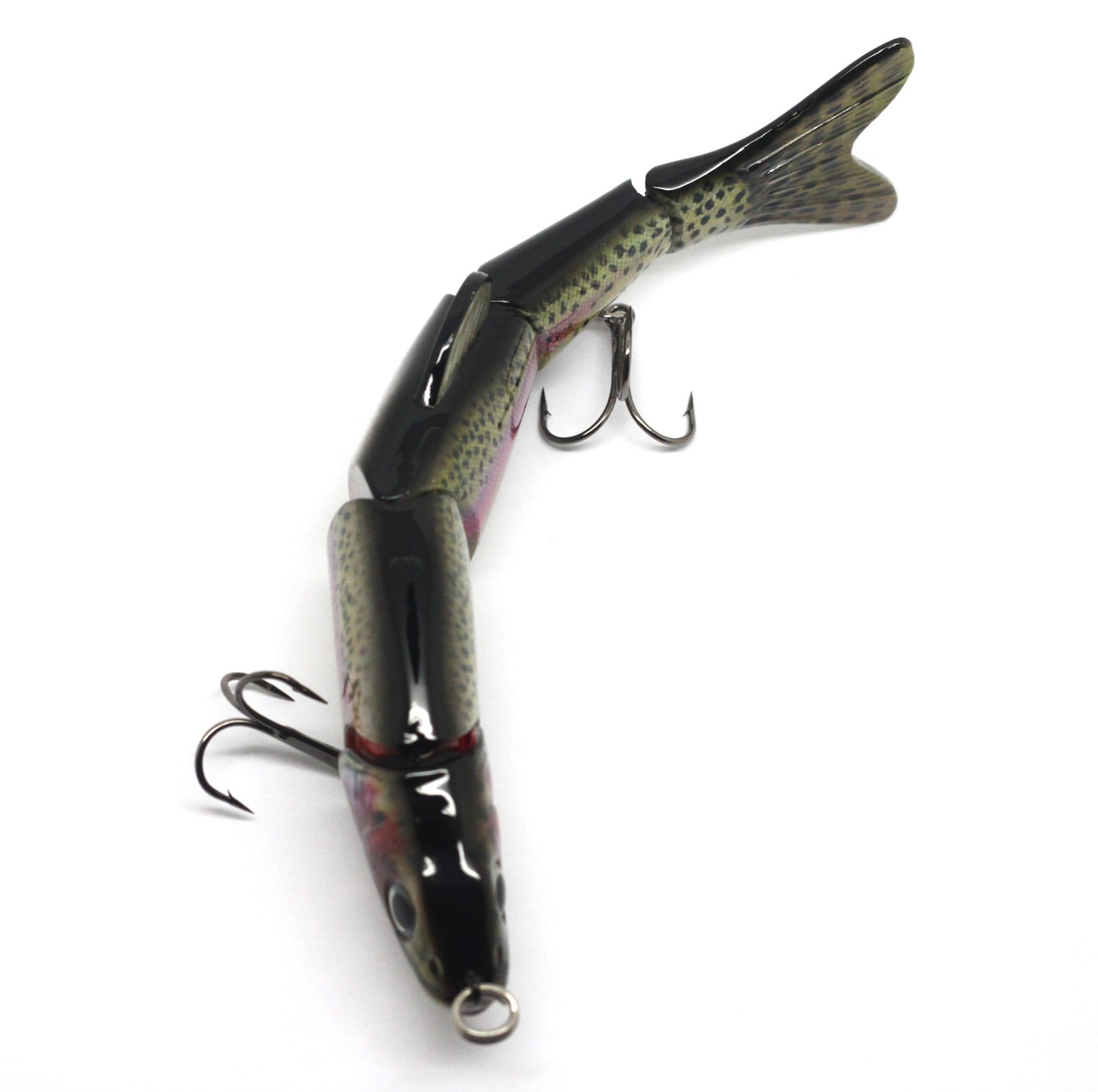 Leurre Articulé Swimbait 7,7cm - Design Segmenté Avec Crochets - Pour Truite, Brochet, Perche - Poids 12g - Pêche En Eau Douce/mer