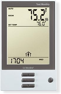 OJ Microline UDG Programmable Thermostat for Heated Floor w/Class A GFCI - 120/240v in Floor Heater Thermostat - Dual Sensing - Includes a Flooring Sensor - 3-Year Warranty & USA Product Support