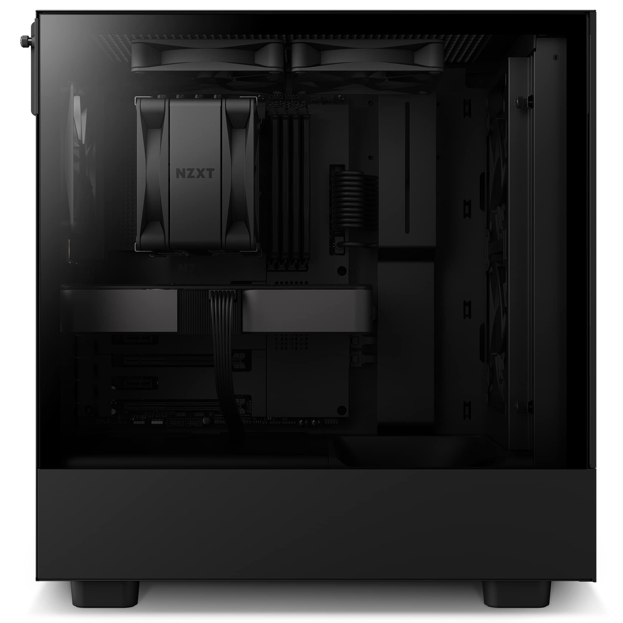 NZXT T120 Dissipatore ad aria per CPU - RC-TN120-B1 - Tubi in rame conduttivo - Cuscinetti fluidodinamici - Compatibilità AMD e Intel - Nero