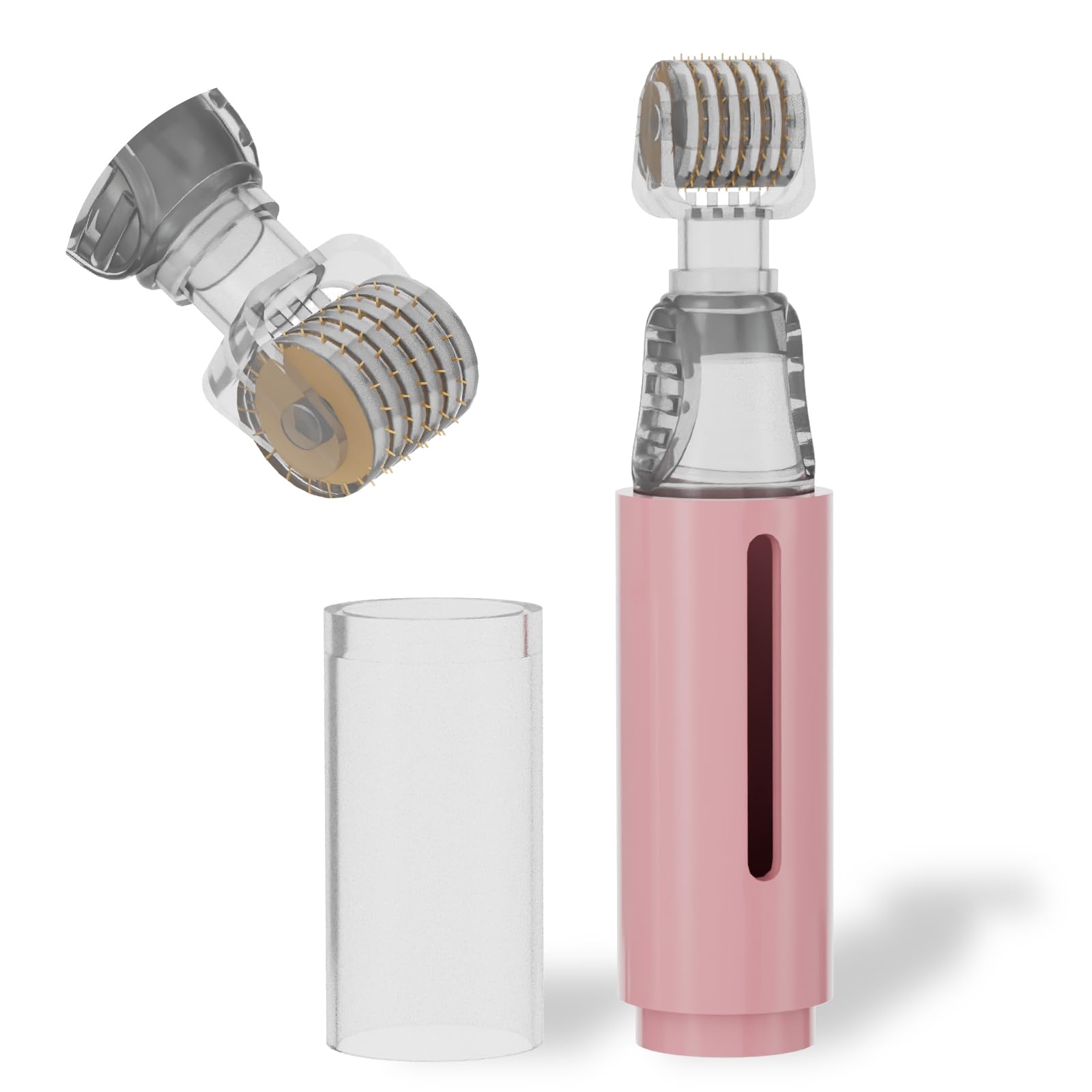 Derma Roller with Liquid Reservoir Serum Applicator for Lips Skin Hair Wrinkles Easy to Use Face Roller Skin