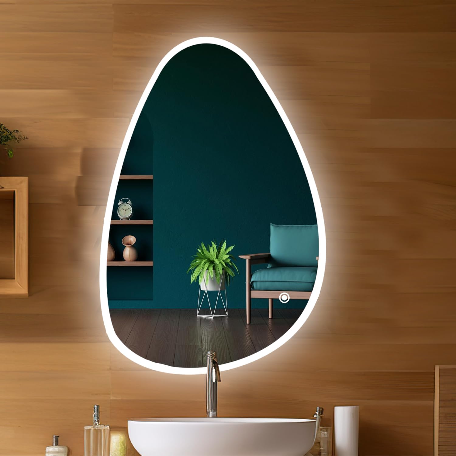 See full amazon price history chart for ALFA Design LED Light Mirror for Bathroom 3 Color Modes 24"x17" Mirror with Lights Irregular Shape Silver Decorative Mirrors for Wall Mirror ALFA Design LED Light Mirror for Bathroom 3 Color Modes 24"x17" Mirror with Lights Irregular Shape Silver Decorative Mirrors for Wall Mirror (B0D6KLTHLN) Amazon Price History, Amazon Price Tracker