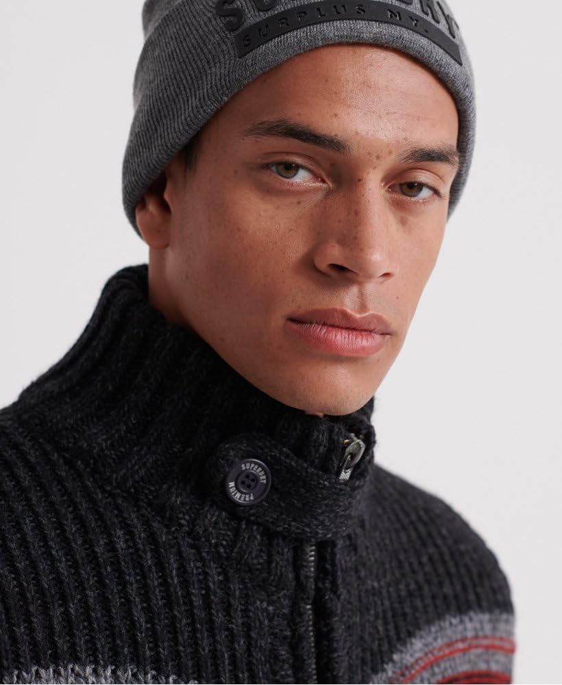 Cardigan Superdry Gris - Homme - Taille S - Occasion En Très Bon état