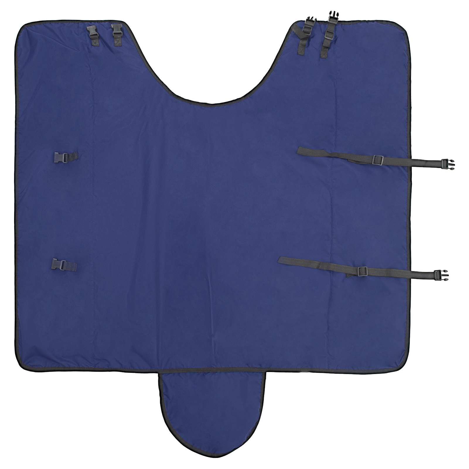 Gecheer Coperta per Cavalli Impermeabile, Coperta Equitazione in Poliestere 125 cm Antivento e Traspirante con Chiusure Regolabili per Protezione da Pioggia e Neve