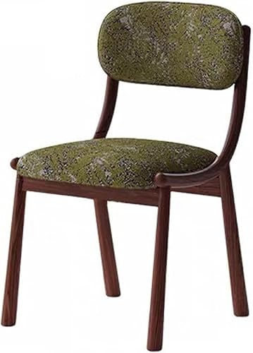 Sillas laterales sin brazos, silla de ocio individual, sillas de comedor tapizadas Boucle, silla de tocador con respaldo curvado y patas de madera