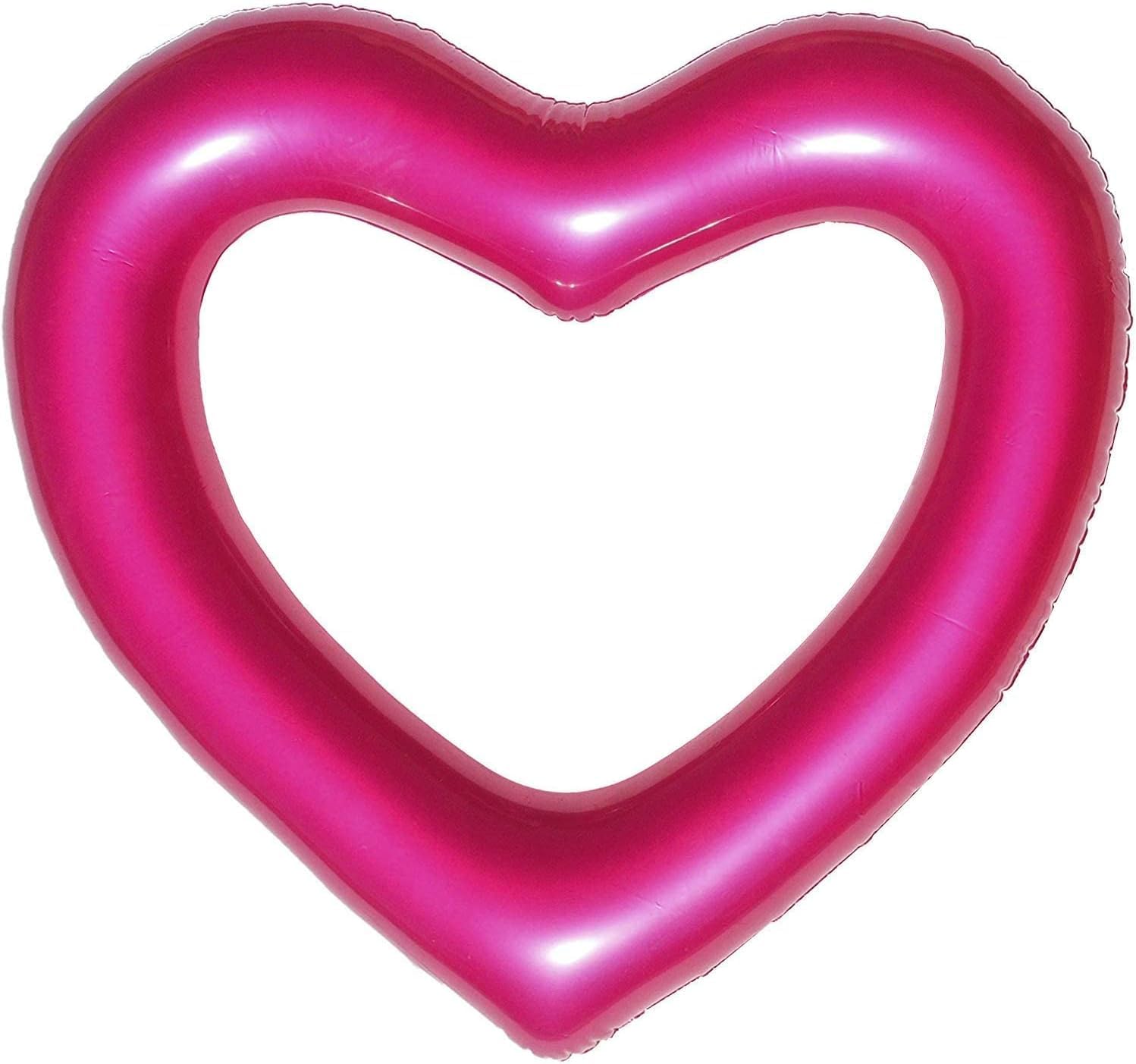 The Original Heart Pool Floats for Adults by LOTELI – Thicker & Stronger – Large Inflatable Pool Floats for Parties Bachelorette Wedding Float – River Lake Beach Raft - Durable & Easy to Inflate