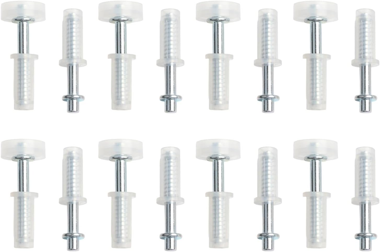 Bi-Fold Door Hardware Kit with Top Pivot and Guide Wheel Closet, Wardrobe, Sliding, Cabinet, Barn Doors - 1/4/8 Set Steel and Repair Replacement Parts(8PCS)