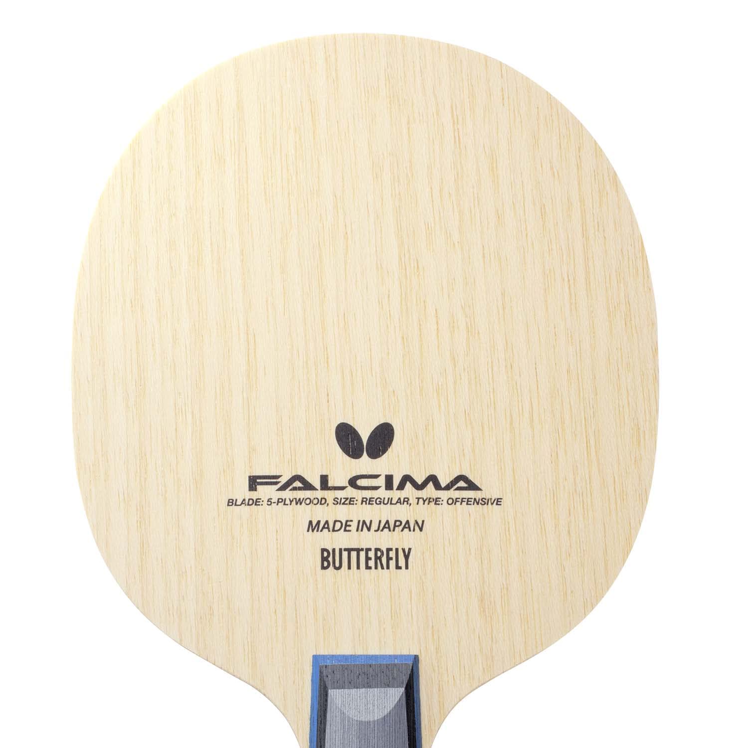 Butterfly Falcima Table Tennis Blade - 5-Ply All-Wood Blade - Professional Table Tennis Blade - Available in Flared Shakehand and Chinese Penhold Handle Styles - Made in Japan
