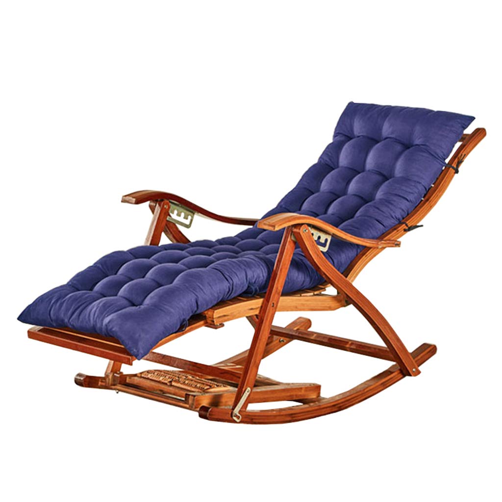 Chaise de jardin inclinable en bambou pour d'agréables siestes au soleil