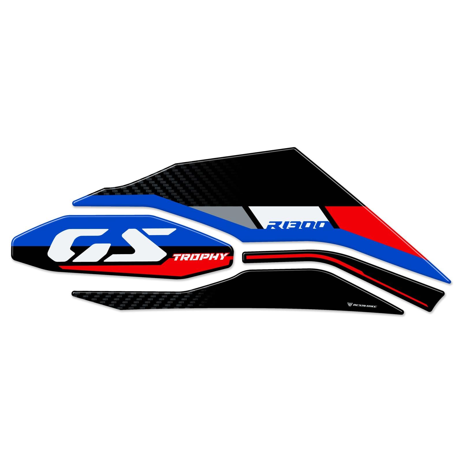 Resin Bike Adhesivos de Moto Compatibles con BMW R 1300 GS Trophy 2023-2025. Protección Cardano Basculante de Choques y Arañazos de Moto. Adhesivo 3D Resinado - Made in Italy