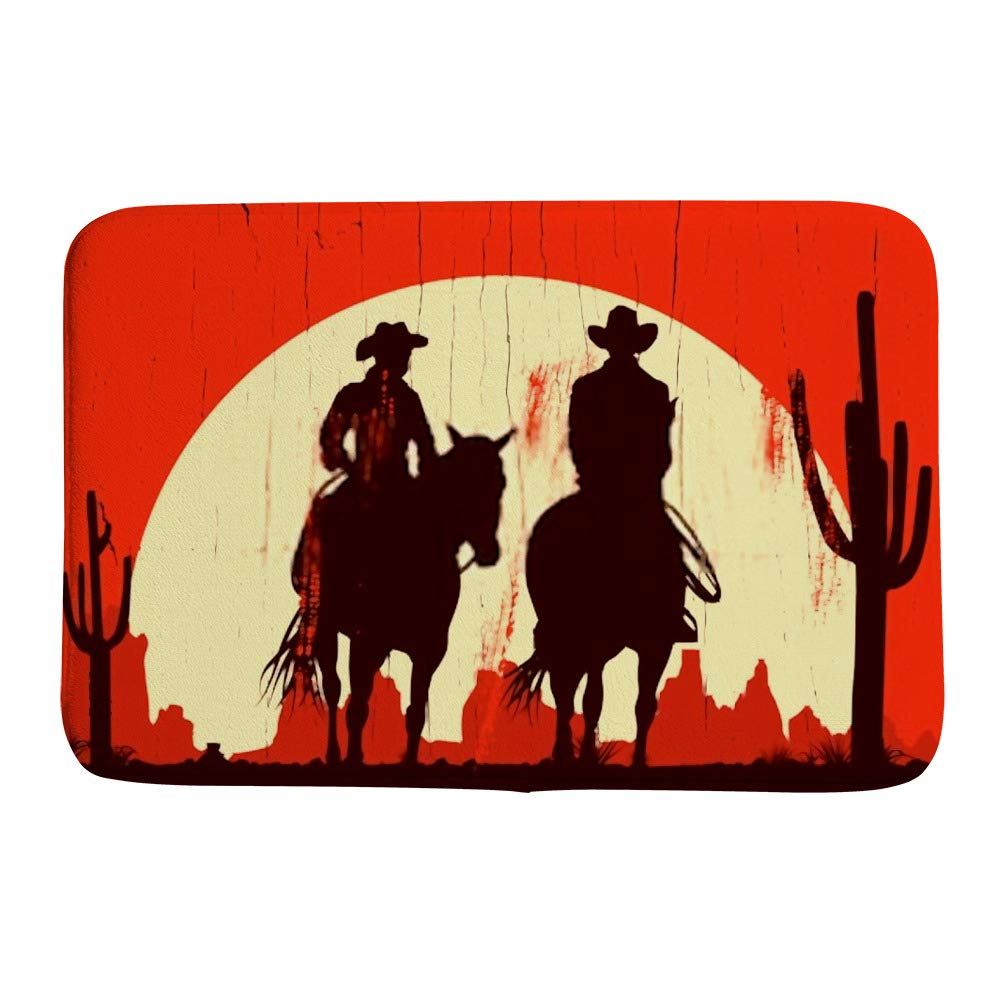 Tapis de bain de cow-boy pour une salle de bain style western