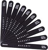 Makartt Nail File 100 180 Grit Emery Boards for Nails 10pcs Black Nail Files Professional Washable D