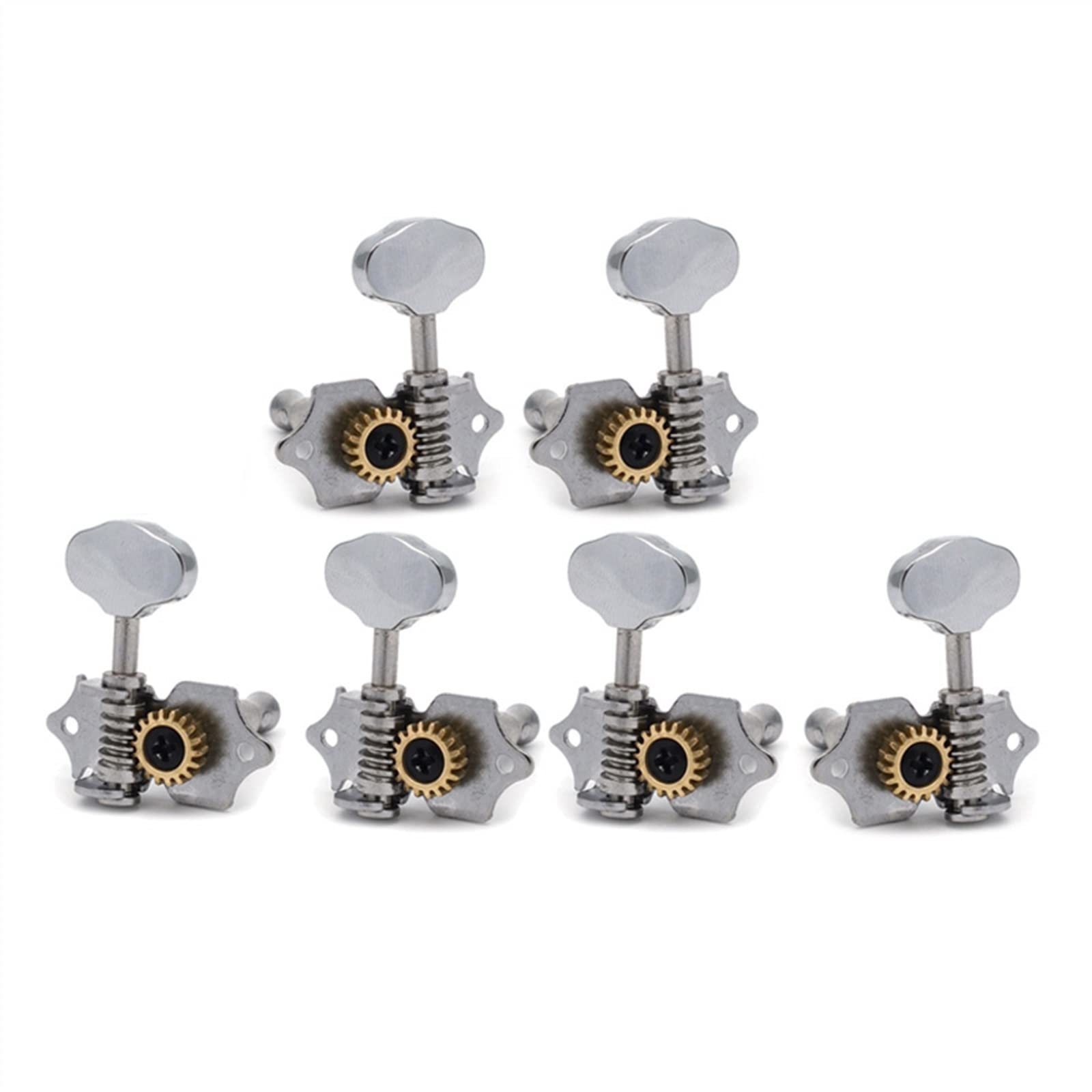 Cheville de Guitare 18: 1 Gear Ratio Open Gear String Tuners Tuning Pegs Key Machine Head Pour Guitare Classique Acoustique (Color : 3R3L)