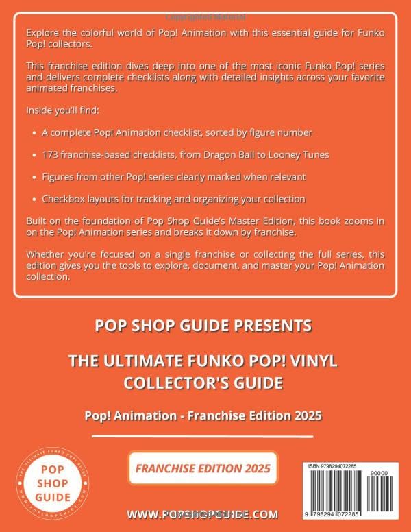Pop Shop Guide Presents: The Ultimate Funko Pop! Vinyl Collector’s Guide - Pop! Animation Franchise Edition 2025: Complete Checklists Sorted by ... The Ultimate Funko Pop! Collector’s Guide) image 3