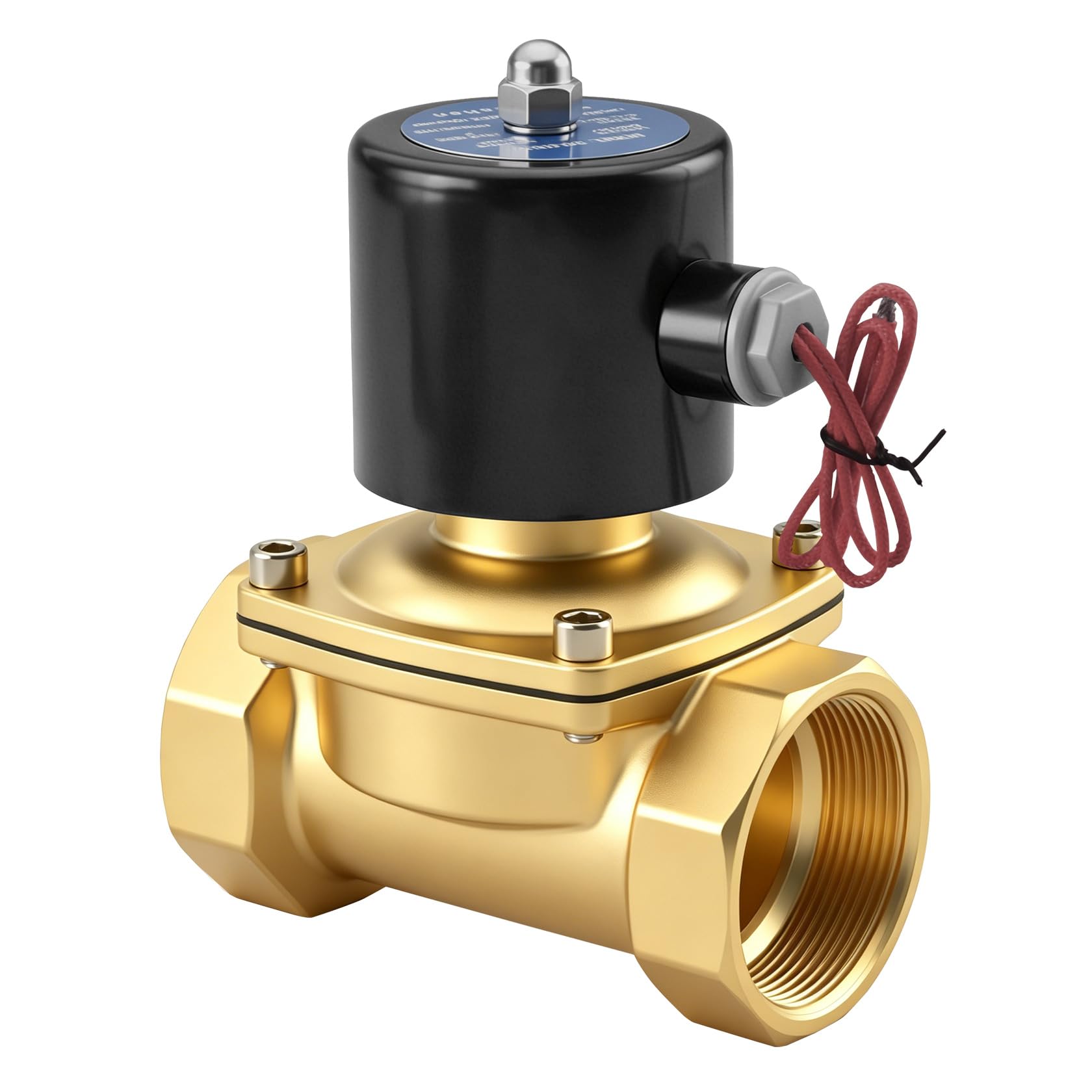 Heschen ottone elettrico elettrovalvola, 2W-500-50, PT 2'', DC24V, diretto azione acqua aria gas, normalmente chiusa, valvola di ricambio
