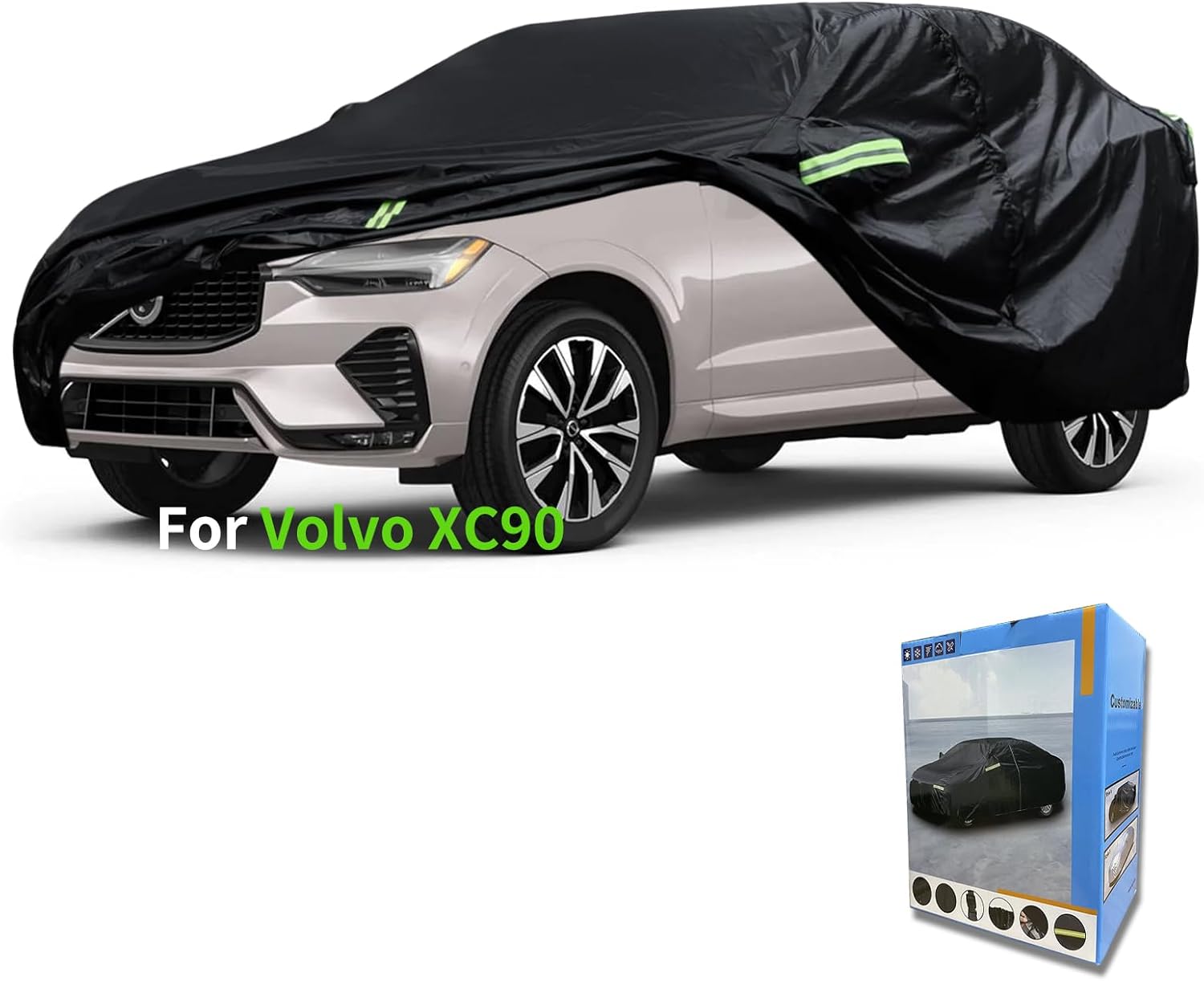 Custom-Fit for Volvo Car Cover, Automobiles All Weather Waterproof, Car Cover All Weather Snowproof UV Protection Windproof Outdoor Full car Cover (for Volvo C70)