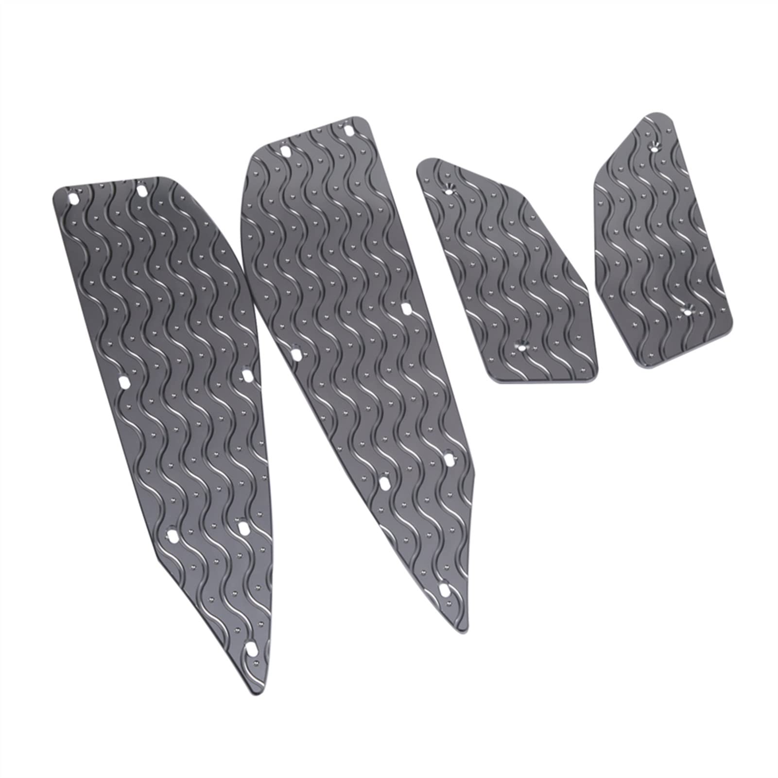 Repose-Pieds Passager Moto Pour Yamaha XMAX 125/250/300/400 - Paire En Alliage CNC Rouge - Antidérapant - 12