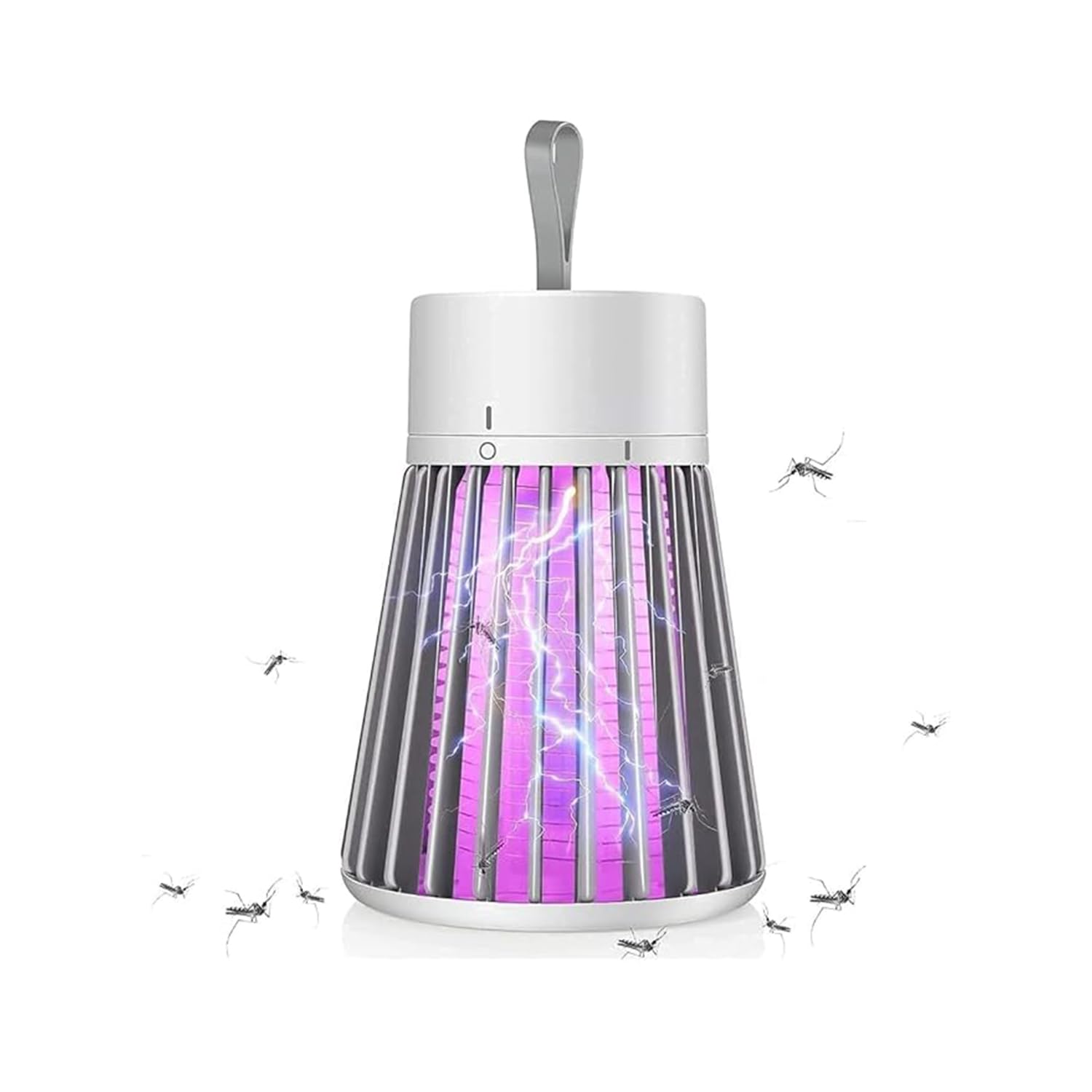 Milap Creations Plastic Mosquito Lamp, Electric Bug Zapper, Dual Shock Mosquito Killer Lamp, Small Racket, Indoor Insect Trap for Bedroom (Multicolor Pack 1)-image-13