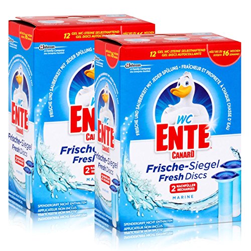 Preisvergleich Produktbild 2x WC Ente Frische Siegel Nachfüller Marine