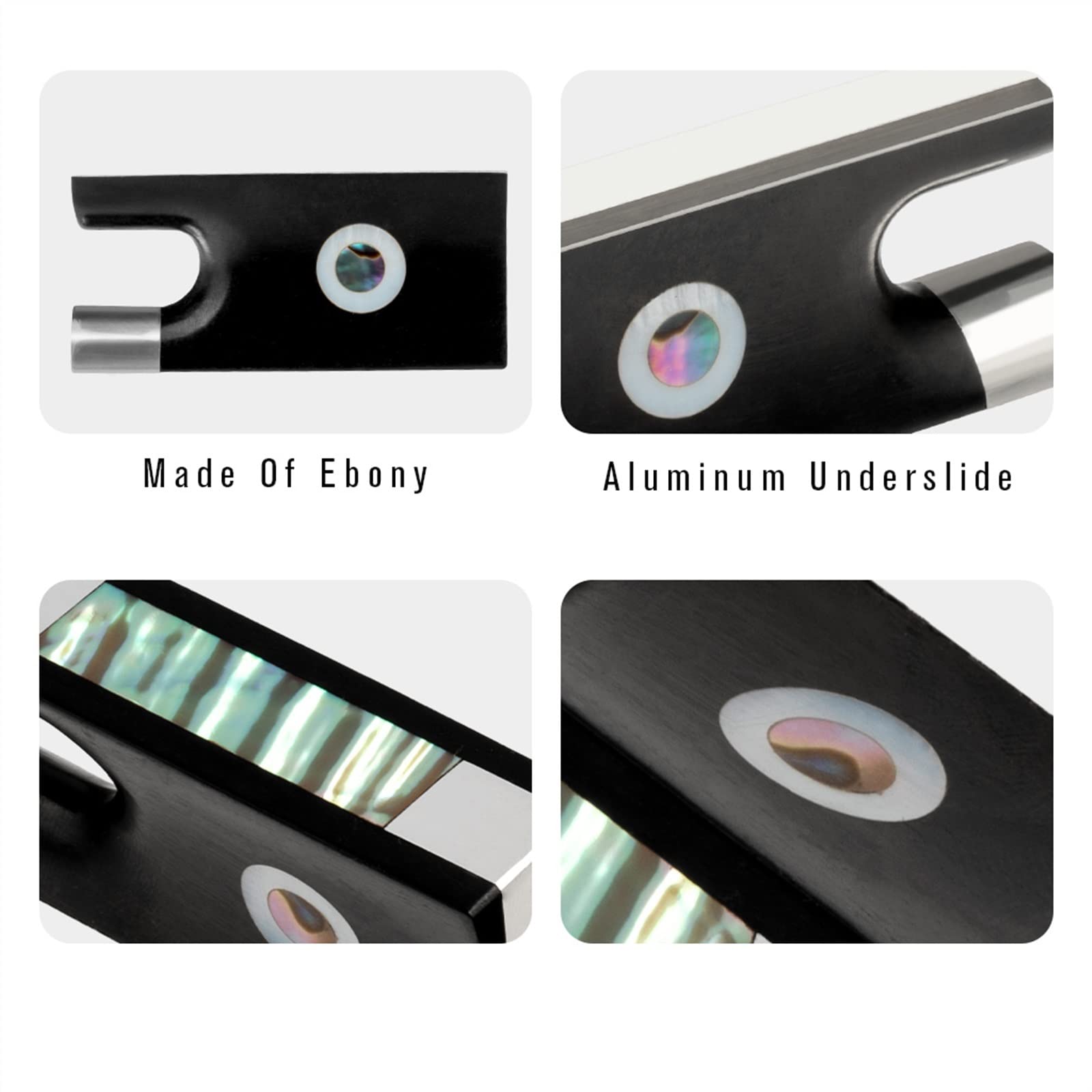 Parti Per Arco Di Violino 4/4 Dimensioni Violino Bow Frogs Ebony Frog Liutai Accessori Di Ricambio Principiante Accessori per Violino