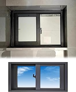 Shed Window Ventilation Screen Transom Window Flush Mount, Sliding Roof Skylight Window, Lockable Security Small Window fo...