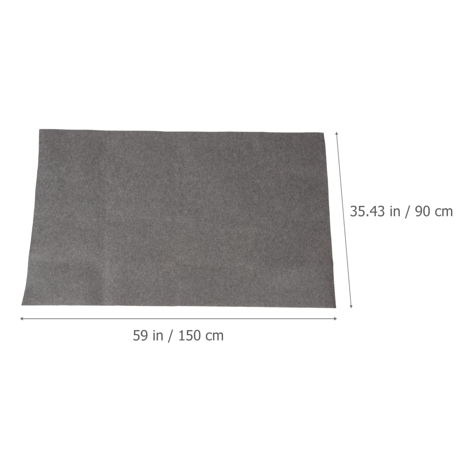 ibasenice Grand Tapis de Sol en Feutre Noir Antidérapant et Résistant à l'usure pour Entretien Automobile et Garage, Tapis Absorbant Huile sous Voiture Pratique et Solide