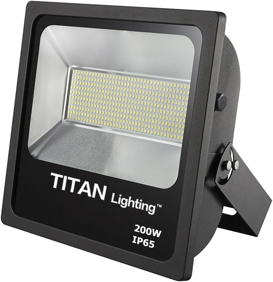Titan Lighting Bronze 200W Led Flood Lights, 400W HPS/HID Replacement, 17000LM, 6000K Day Light, Waterproof, 120-277V, Instant on