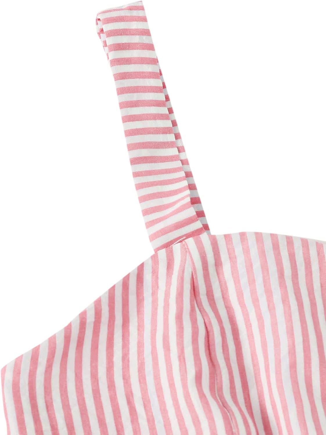 SweatyRocks Women's 2 Piece Outfits Summer Sleeveless Tie Back Crop Cami Top and Shorts Set - Image 4