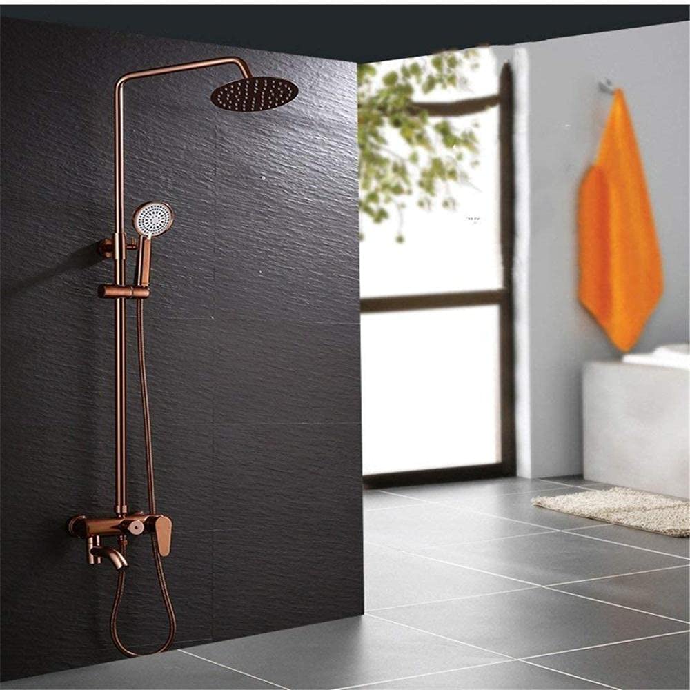 Ensemble de Douche en Or Rose Luxe Européen en Aluminium d'Espace Raffiné