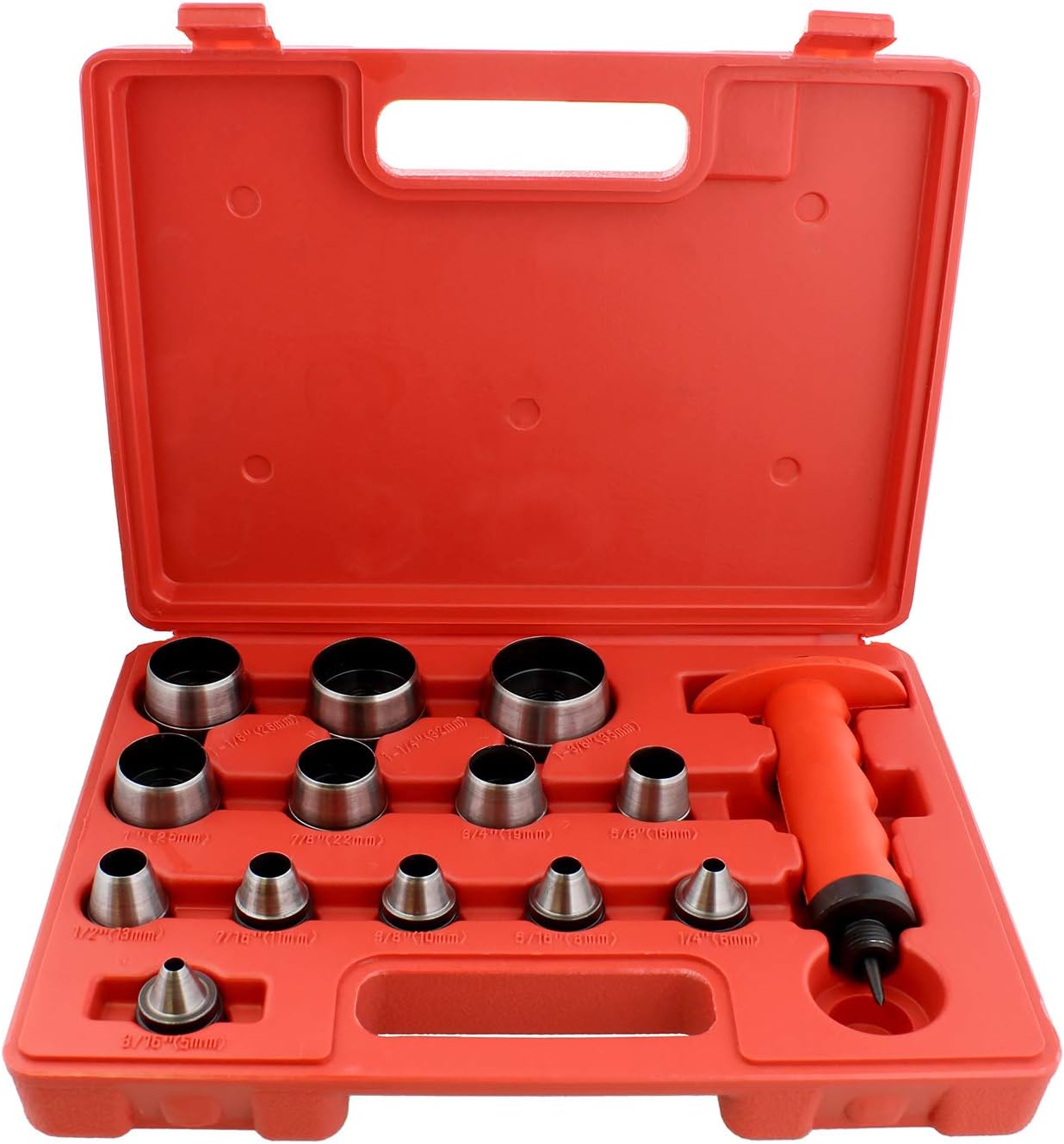 ABN Hollow Punch Kit Leather Punches Tools Hole Punch Set Gasket Punch