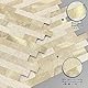 M MOFIT 3d Selbstklebende Fliesen Fliesenaufkleber Wandfliese Küche Mosaikfliesen Steinoptik Bad Wasserdicht(5 Matten,Beige)