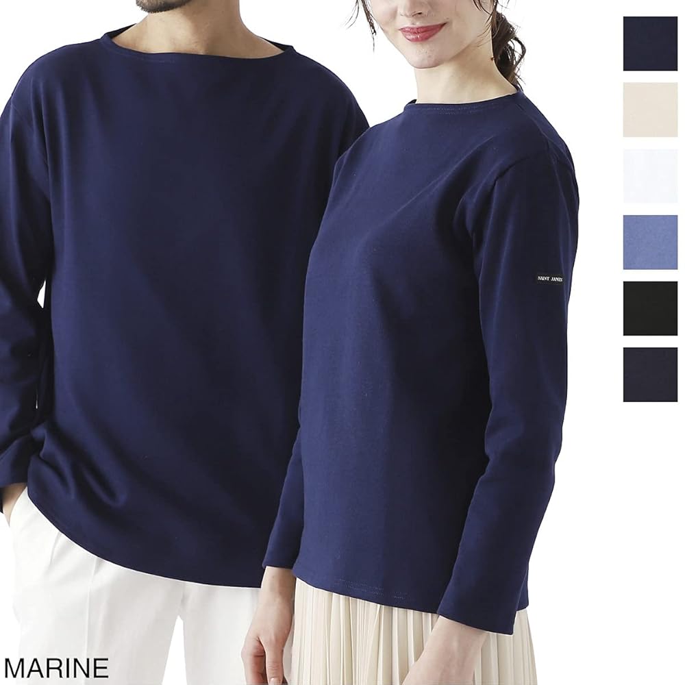 Amazon.co.jp: Saint James Guildo Boat Neck Long Sleeve T