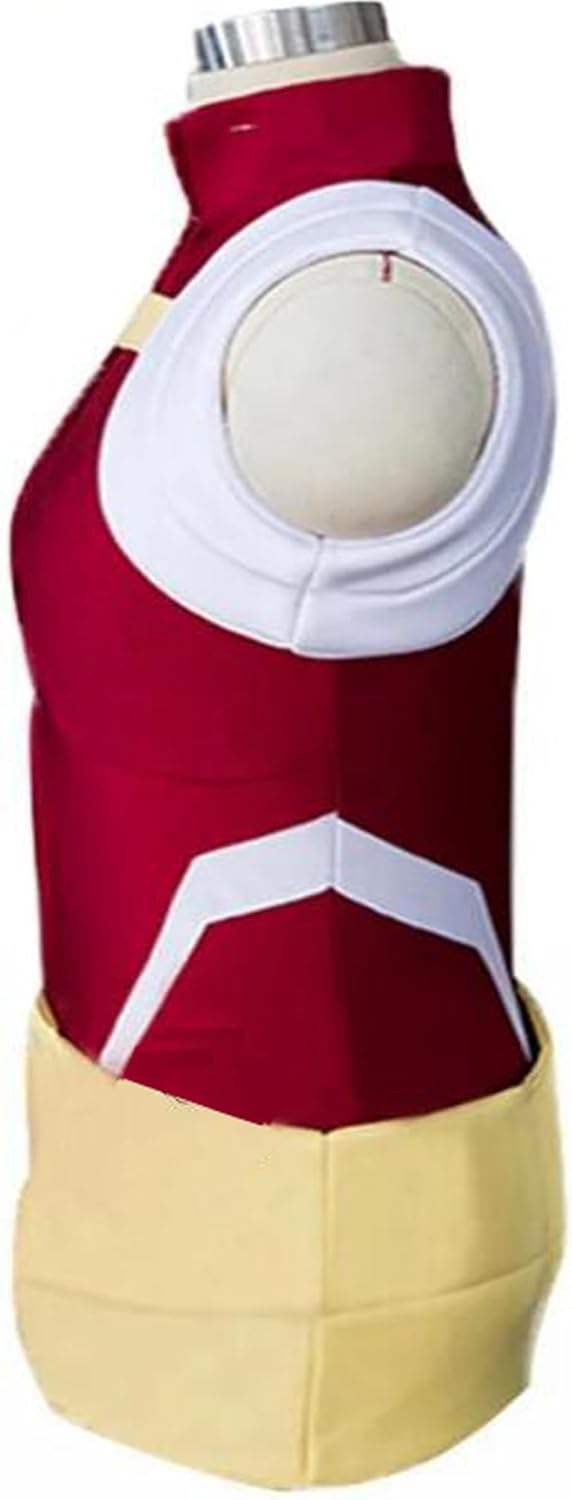 Anime Cosplay Womens Suit Costume Red Jumpsuit Costume Belt Halloween Outfit