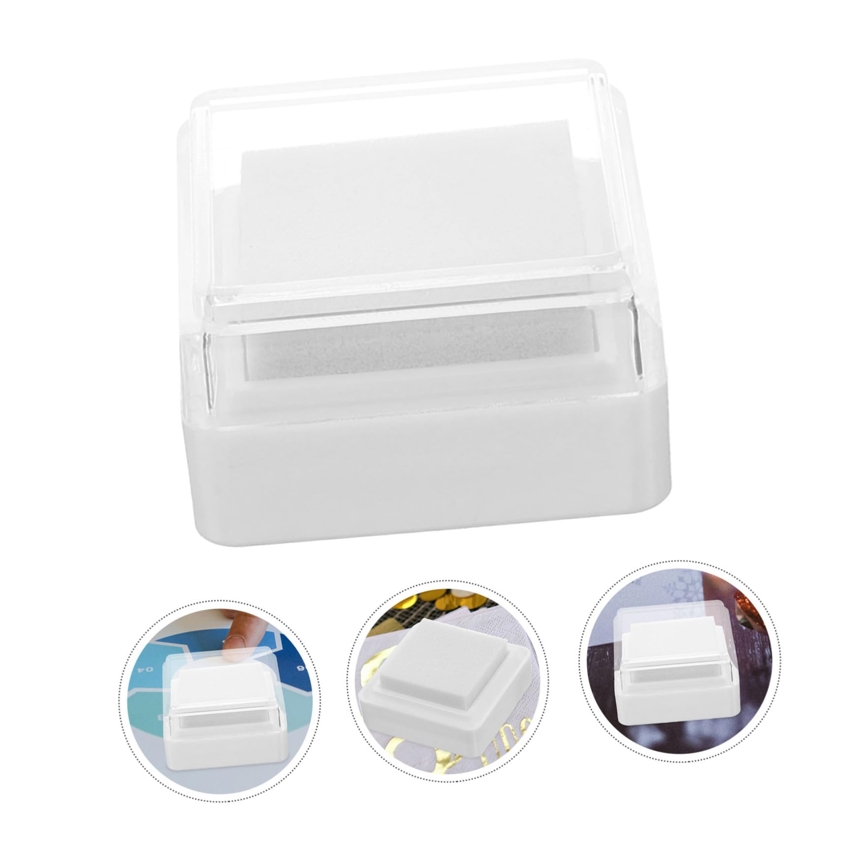 20piezas Almohadillas De Tinta Para Huellas Dactilares Almohadillas De Sello Reutilizables De Alta Densidad Tinta Lavable Suministros De Oficina