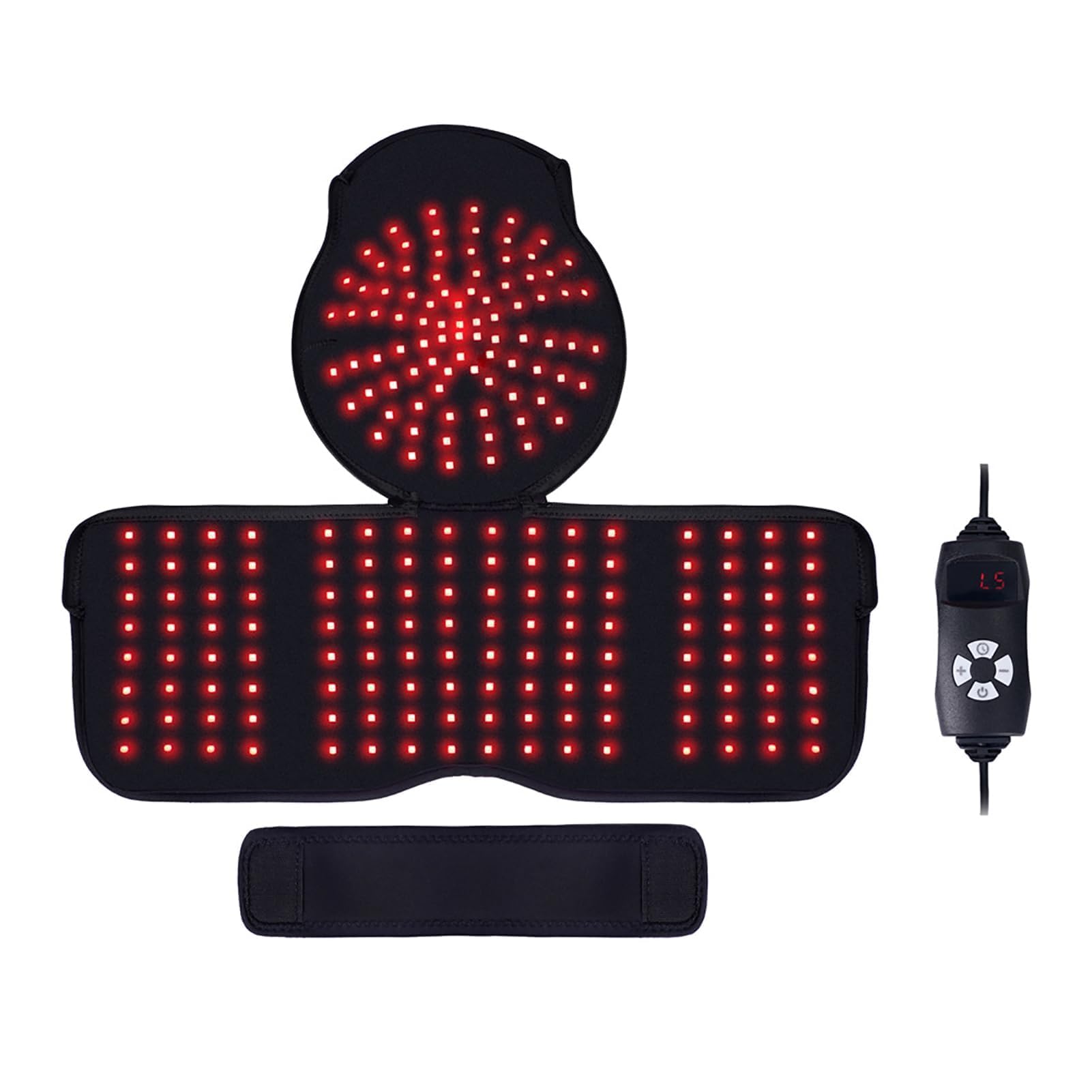 Sombrero LED terapia luz roja 660nm 850nm infrarrojo cercano LLLT crecimiento cabello 215 cuentas 5 ajustes atenuación