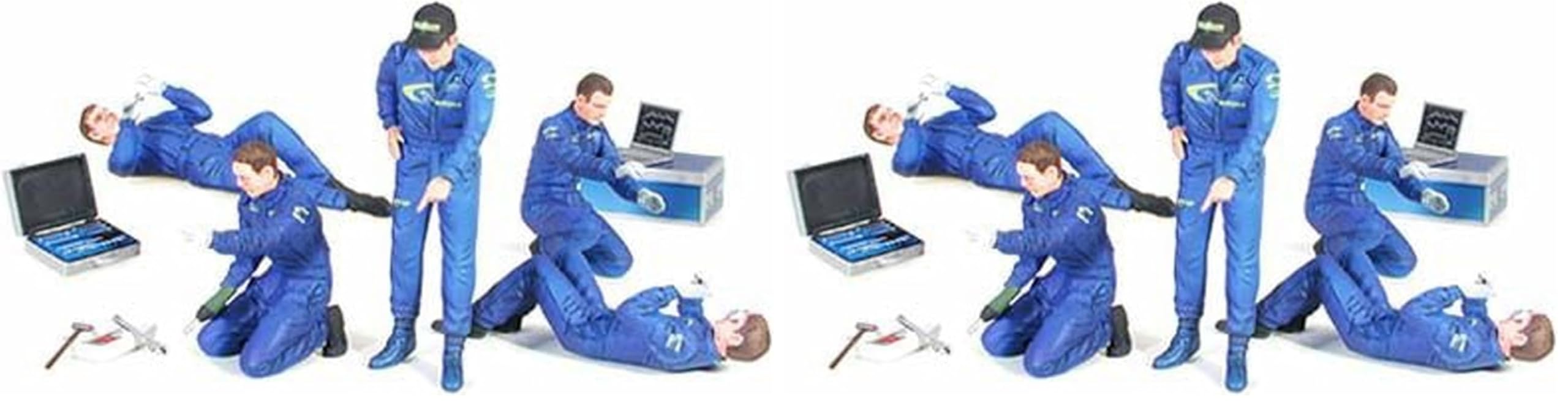 Tamiya 24266 1/24 Sports Car Series No. 266 Rally Mechanic Set Plastic Model (x2) : Hobbies