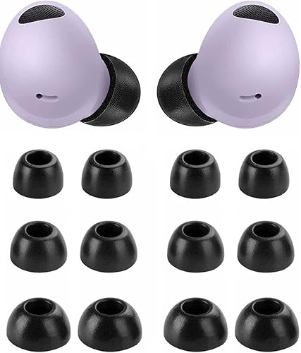 Rqker Puntas de espuma compatibles con Galaxy Buds 2 Pro SM-R510, 6 pares de auriculares de espuma viscoelástica suave, compatible con Galaxy Buds 2
