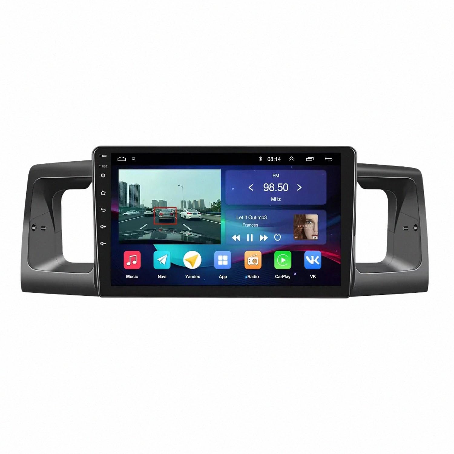 Touchscreen Auto Radio per Toyota Corolla EX 2005-2012 Wireless Carplay Android Auto Stereo Bluetooth Ips con Pantalla Táctil con Gps Navigatore/Swc/Mirror, 4 Nucleo 2G+32G
